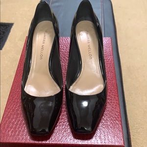 Tamara Mellon size 8.5 black patent heels